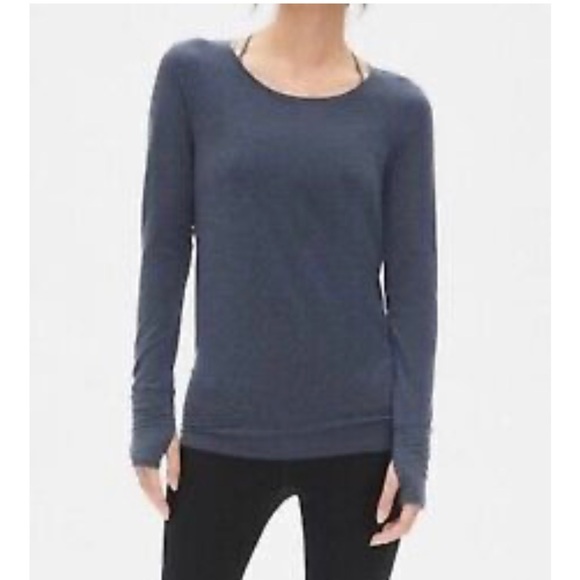 GAP Breathe Fit black open back tie top - Picture 7 of 7